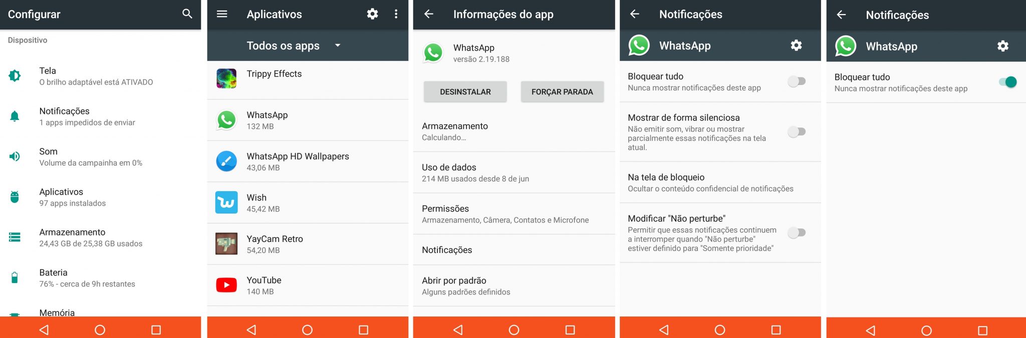 Como desativar a notificação WhatsApp Web está ativo no momento