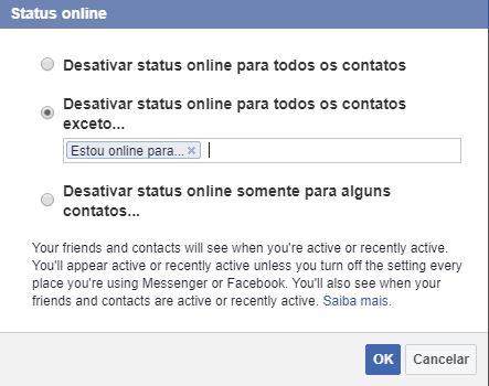 imagem 7 de Facebook como definir quais contatos podem ver você online