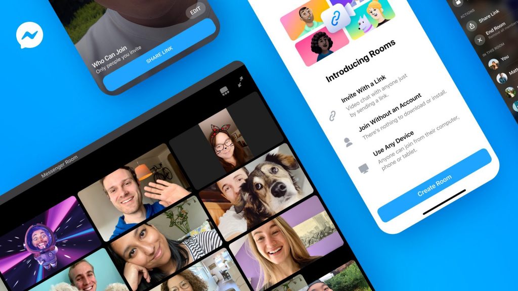 Messenger Rooms: Nova ferramenta do Facebook  para videochamadas com até 50 participantes