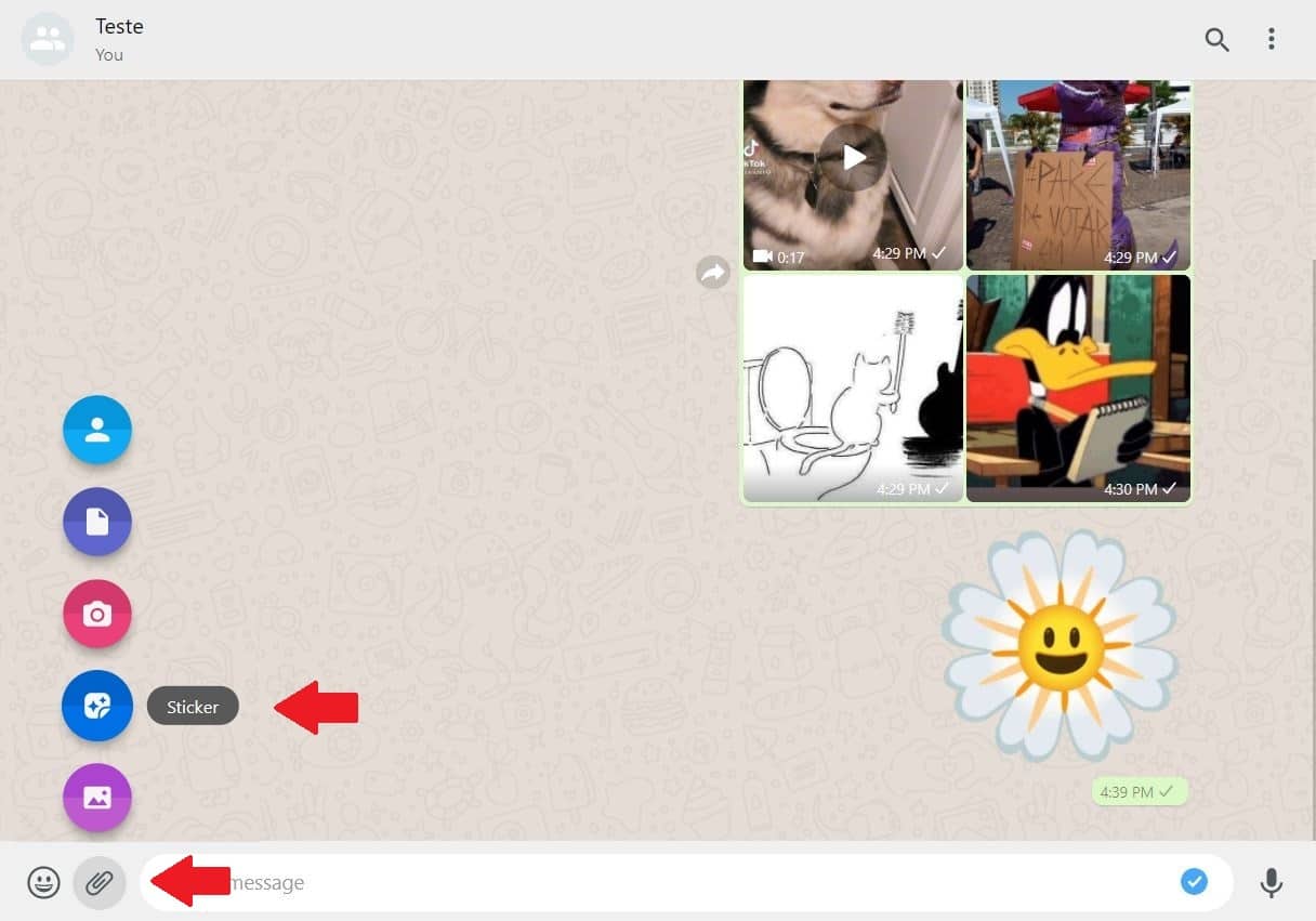 Como fazer figurinha no WhatsApp Web sem instalar nada no PC