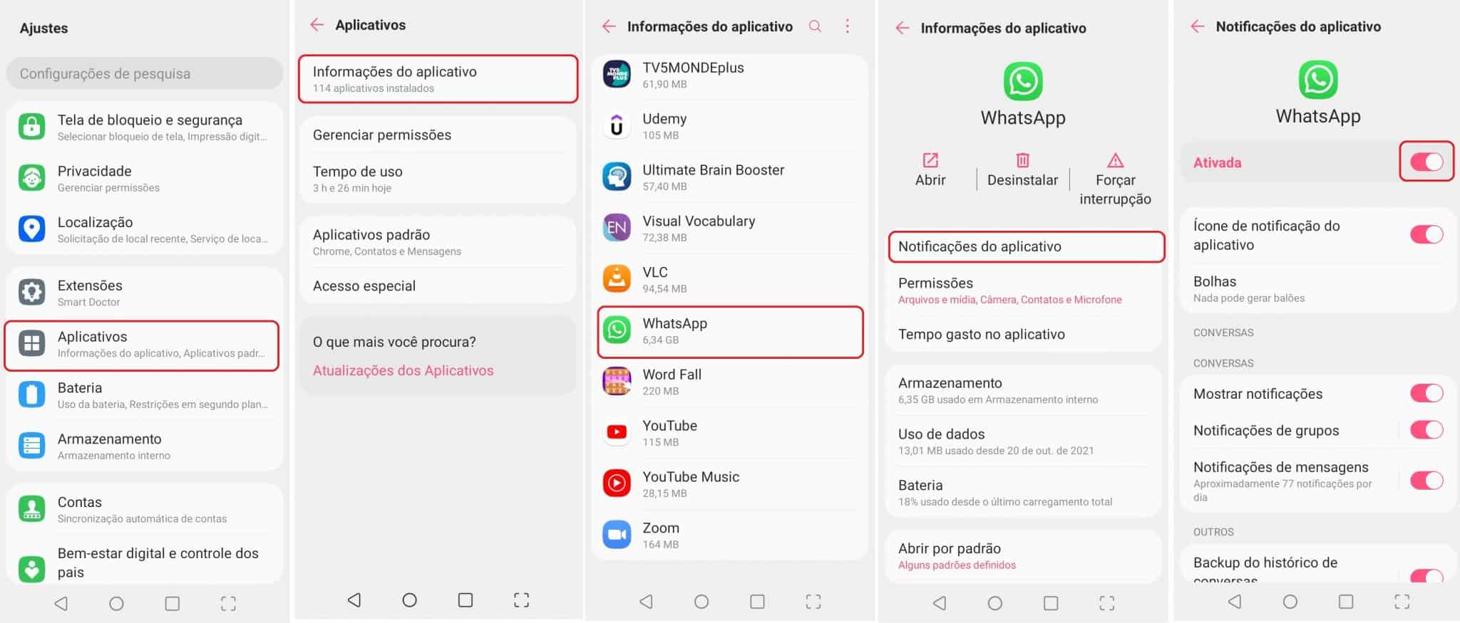 imagem 3 de Como corrigir problemas com as notificações do WhatsApp