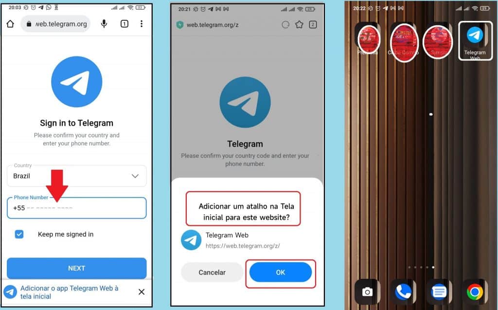 Imagem 2 como usar o telegram sem baixar o aplicativo