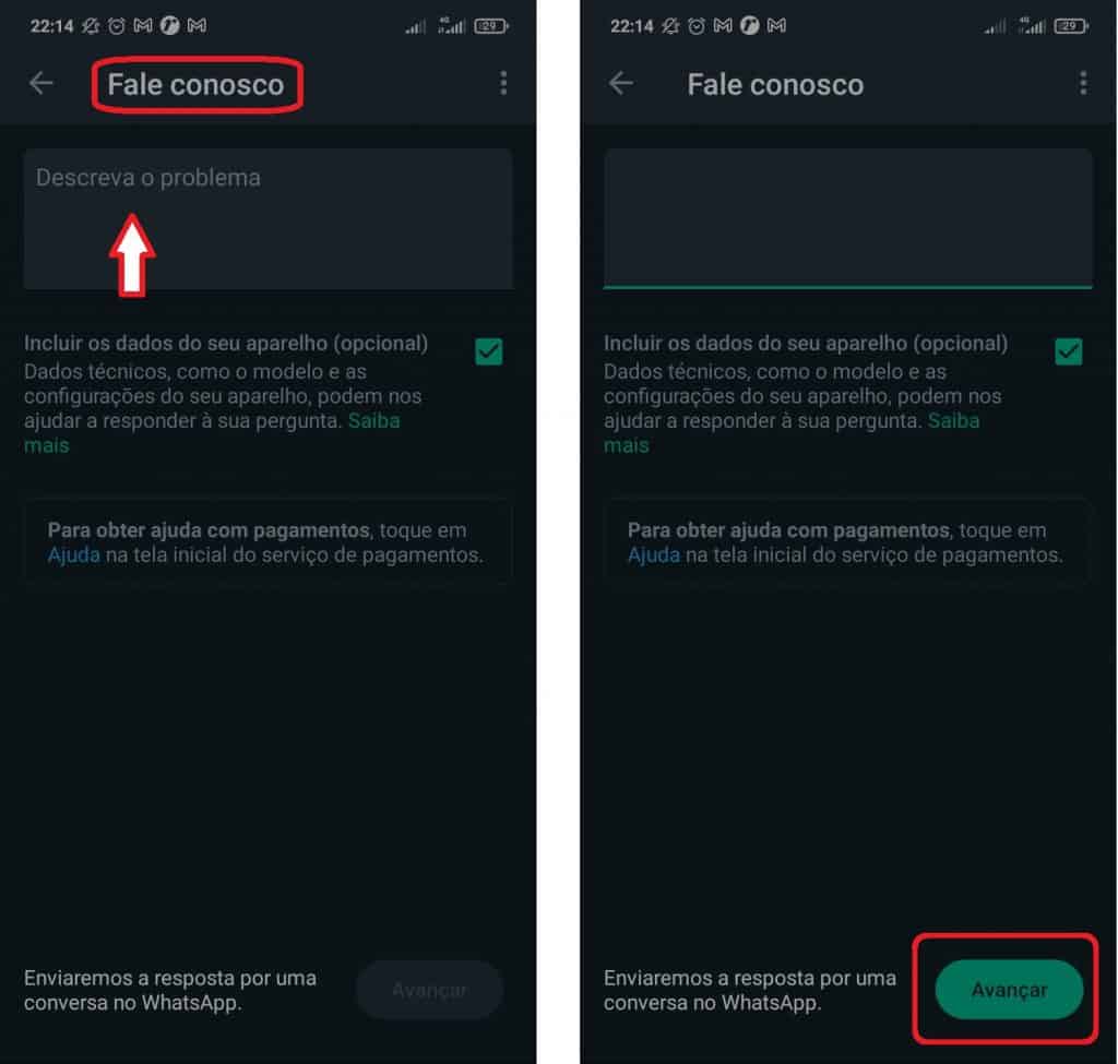 Imagem 3 Como entrar em contato com o suporte do WhatsApp no Android