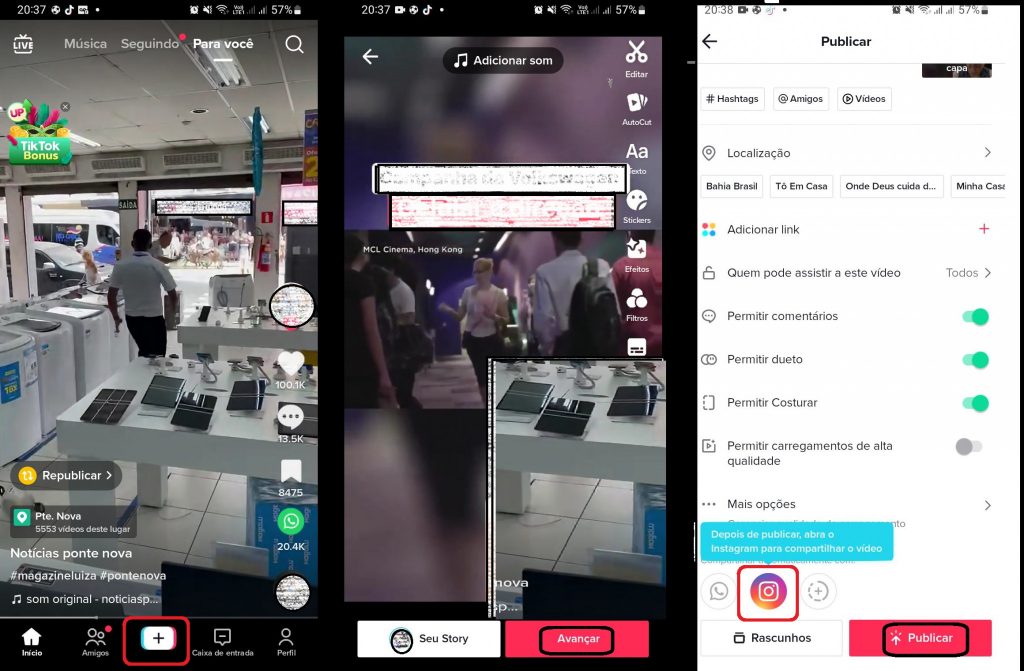 imagem 2 Como postar um vídeo do TikTok no Instagram