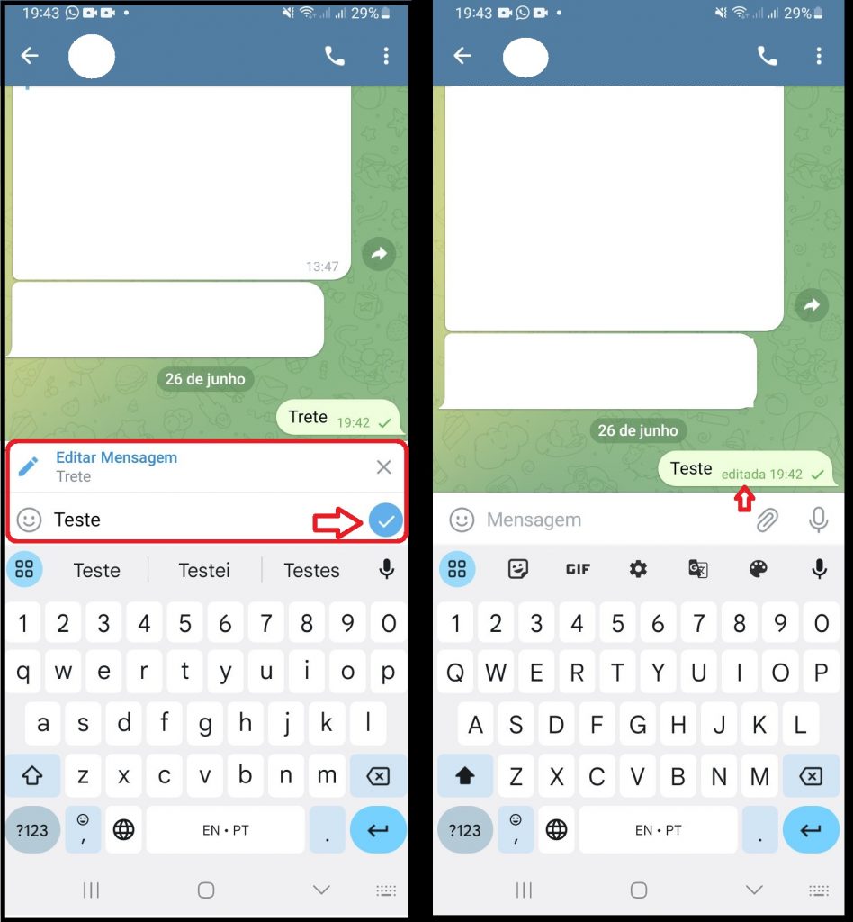 Imagem 3 Como editar mensagens enviadas no Telegram
