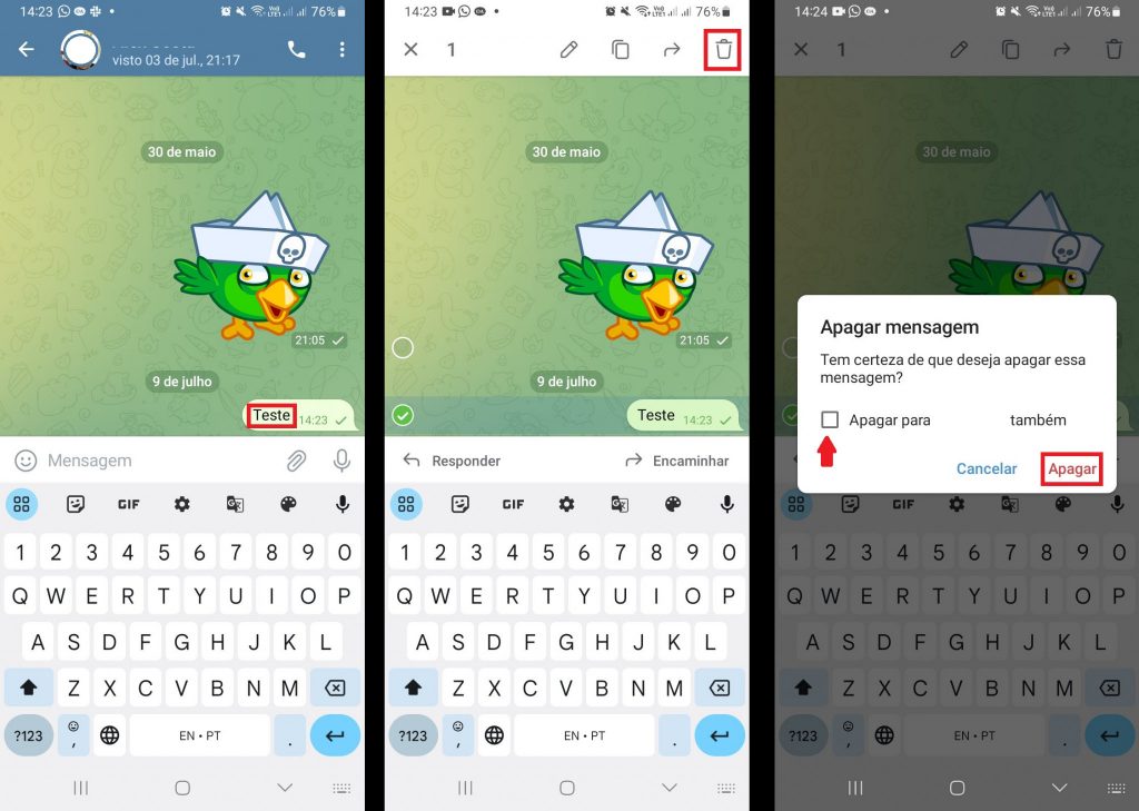 Imagem 2 O que acontece quando capturamos tela no Telegram