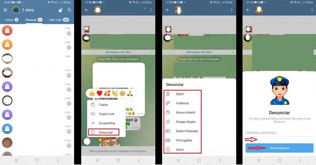 imagem 02 Como denunciar alguém no Telegram