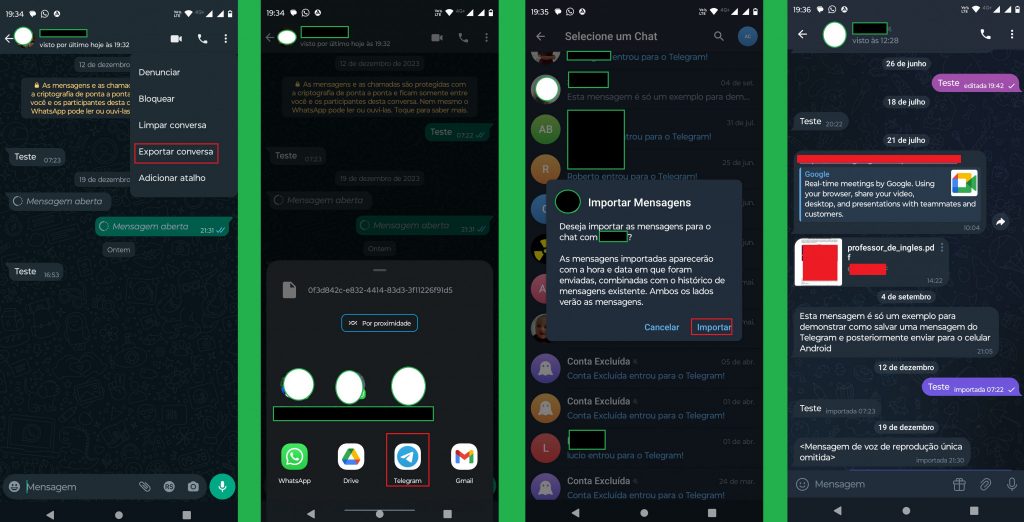 imagem 2 Como transferir conversas do WhatsApp para o Telegram no Android