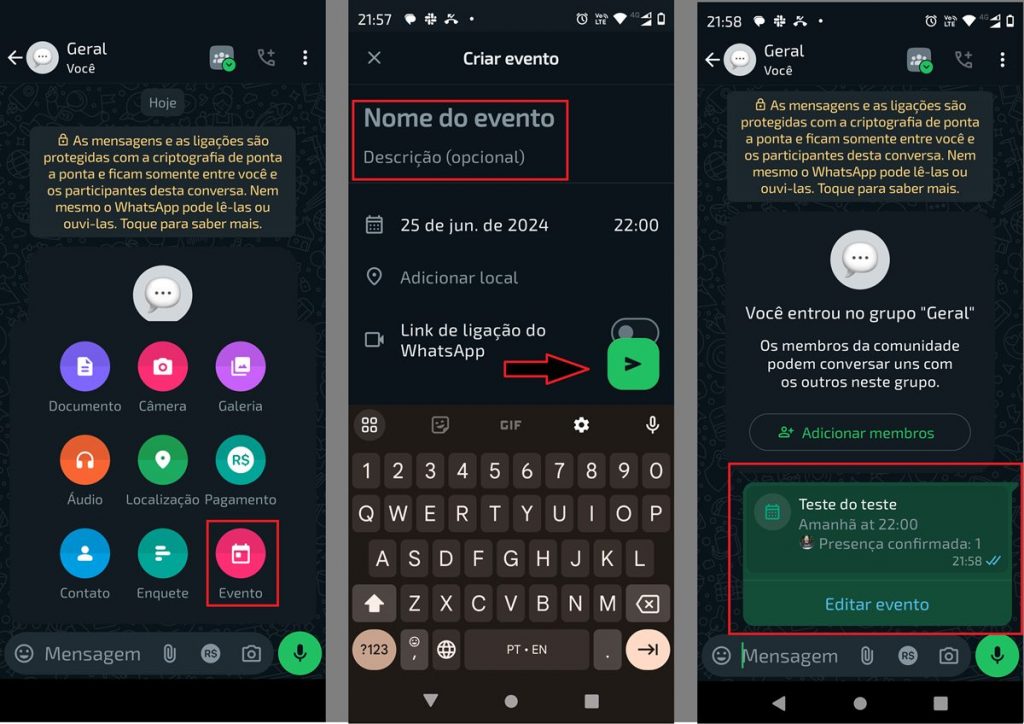 Imagem 3 Como criar e gerir eventos no WhatsApp