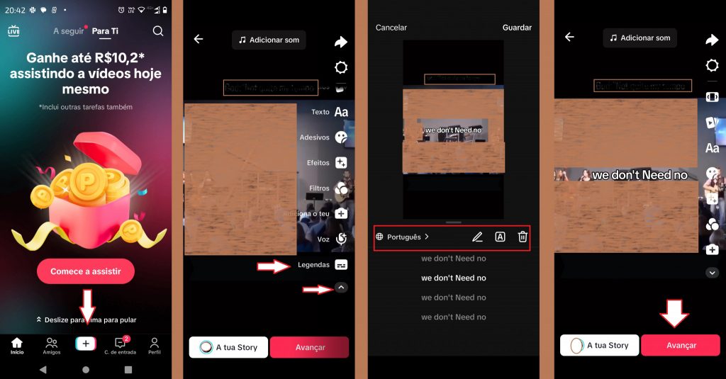 imagem 2 Como colocar legendas em vídeos do TikTo