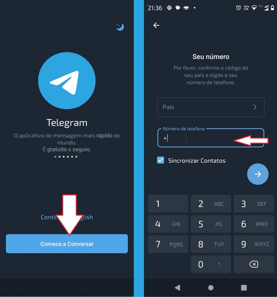 imagem 2 Como usar o Telegram sem o número do celular