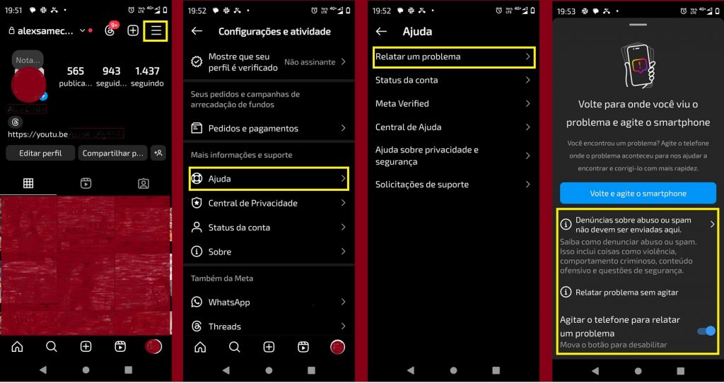 imagem 2 Como contatar o suporte do Instagram no Android