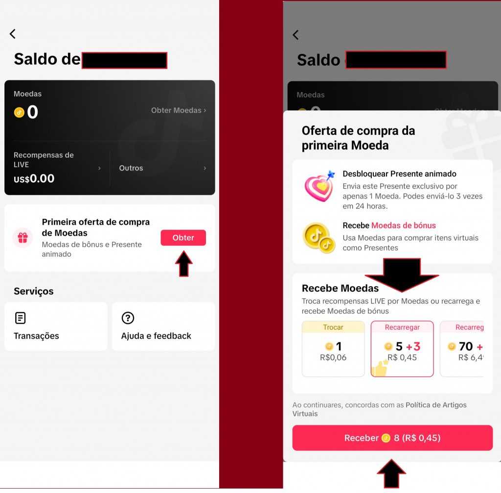 imagem 3 Como comprar moedas no TikTok