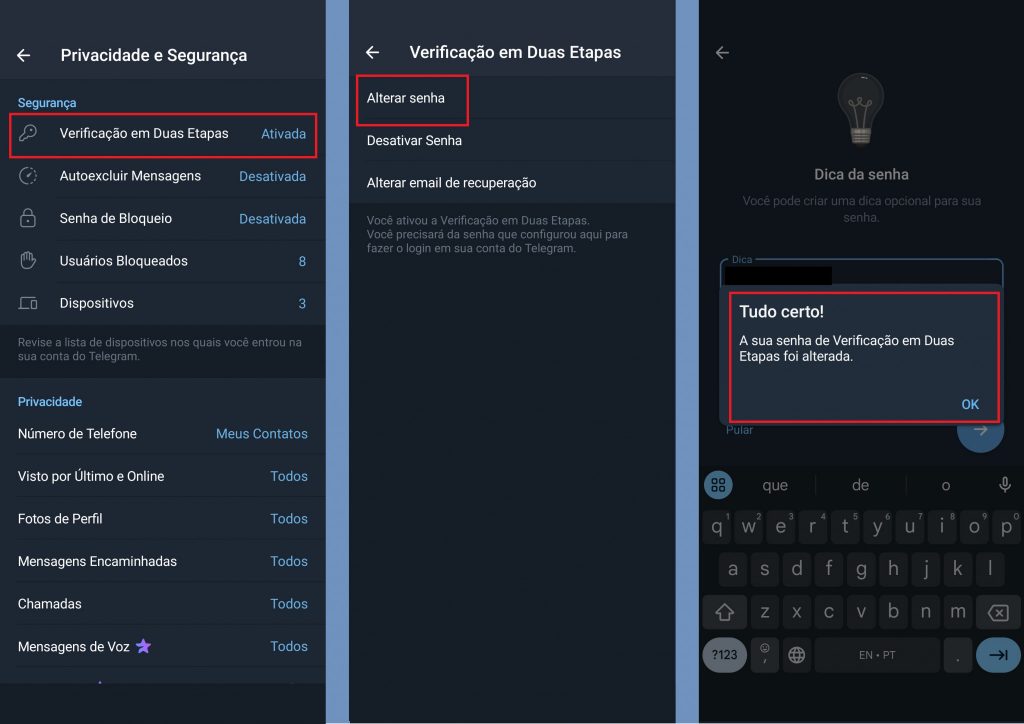 imagem 3 Como mudar a senha do Telegram e melhorar sua segurança