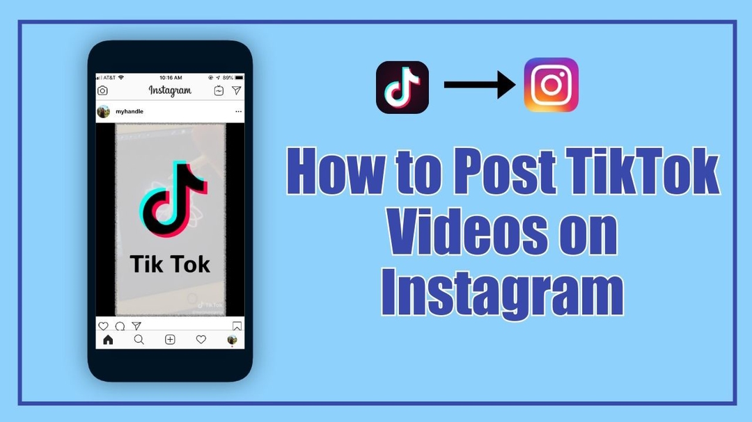 instagramにtiktokビデオを投稿する方法