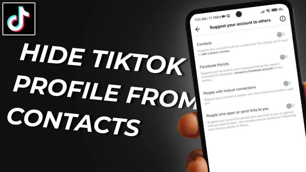 AndroidのTikTokアカウントを非表示にする方法