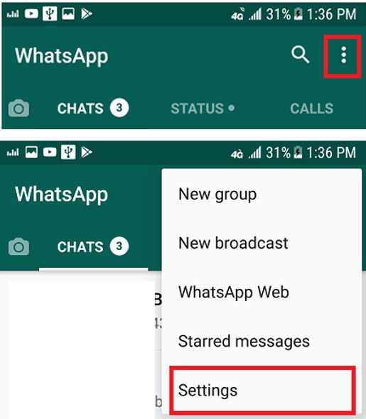 1_Hướng dẫn cách xóa dữ liệu trong bộ nhớ từ WhatsApp