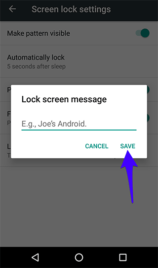 1_Hướng dẫn thêm thông tin liên lạc khi khóa màn hình trên điện thoại Android