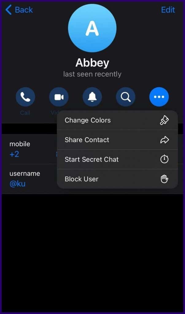image 5: How to Block Someone on Telegram
