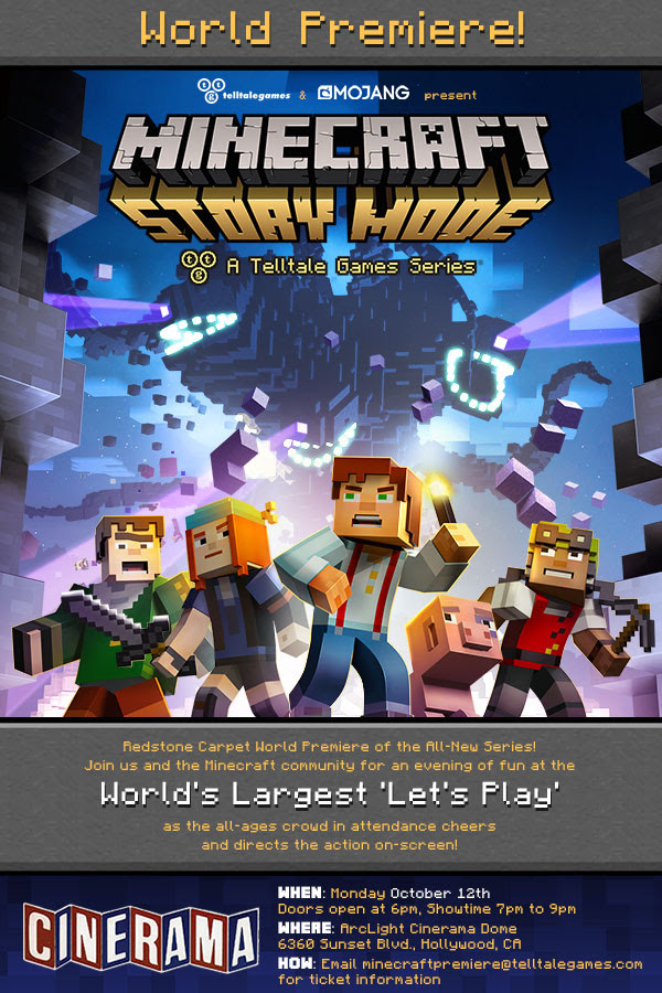 Minecraft: Story Mode sẽ chính thức có mặt trên Google Play vào ngày 15.10 này!