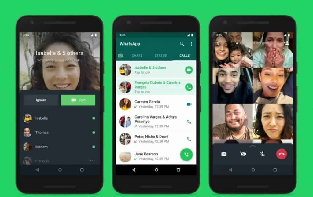 วิธีการเข้าร่วมบทสนทนาการโทรใน WhatsApp ถึงแม้ว่าการโทรจะเริ่มต้นไปแล้ว