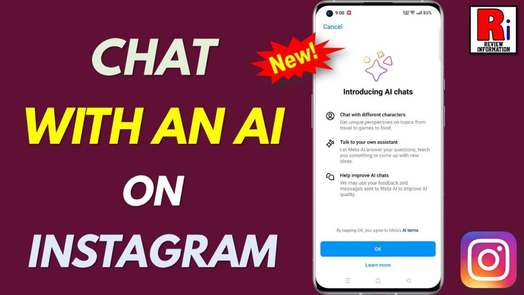 วิธีสร้างแชท AI บน Instagram