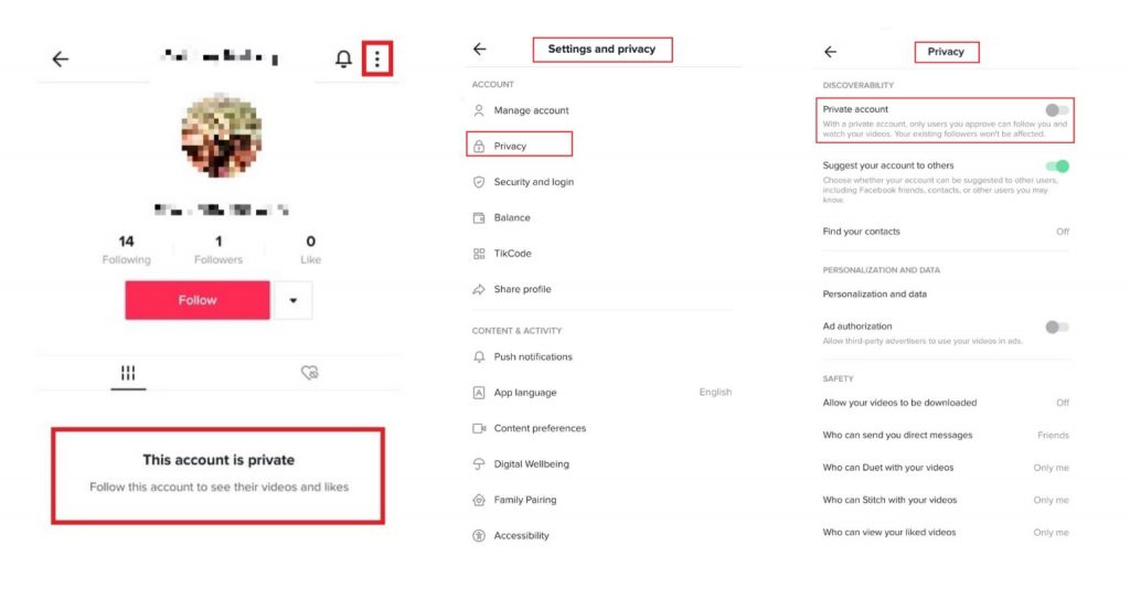 วิธีการตั้งค่าความเป็นส่วนตัวของ TikTok