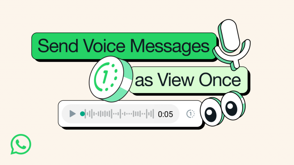 Cara Menghantar Mesej Suara Sekali Tontonan di WhatsApp