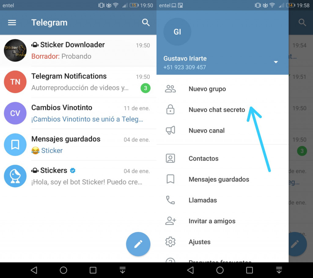 Imagen3 ¡Envía mensajes secretos en Android!