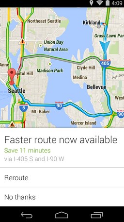 Google Maps ahora nos alerta si hay una ruta más rápida disponible durante el viaje