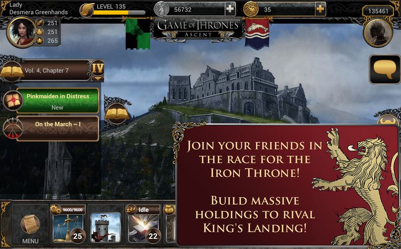 El juego Game of Thrones Ascent disponible ya para Android