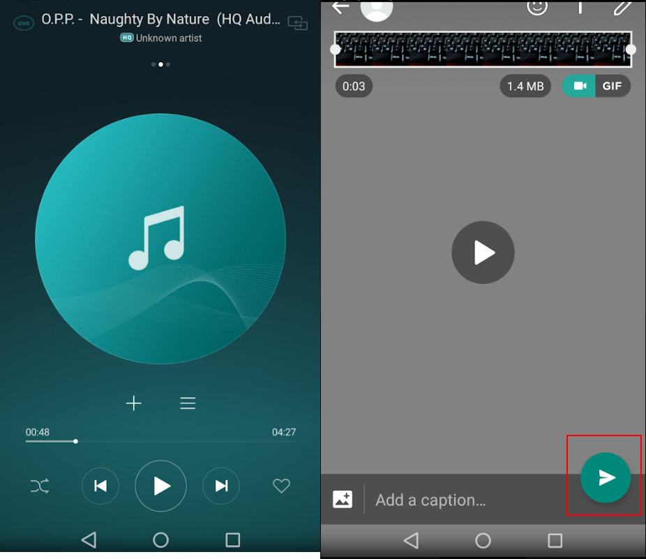 image 3 - How to Add Background Music to WhatsApp Status