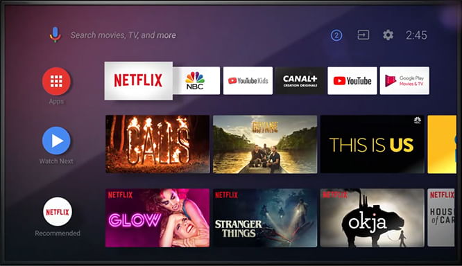How do I install apps on a Google TV or Android TV