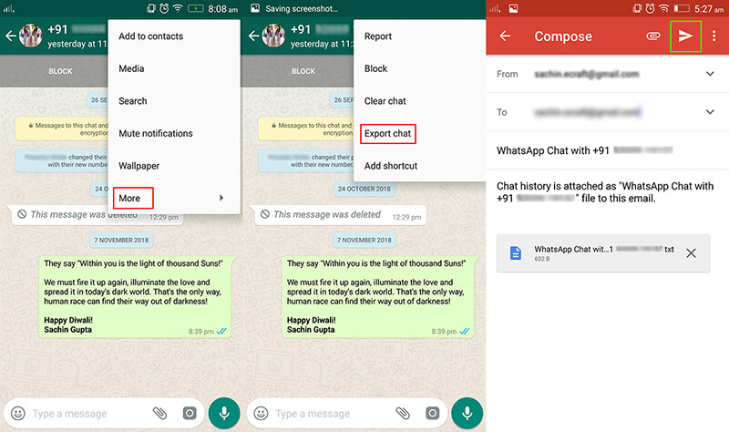 How to import videos from whatsapp in pc without downloading it