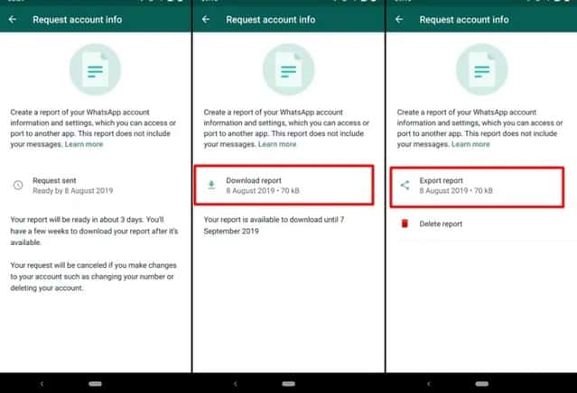 Image 3: How to View & Download all your WhatsApp Account Information