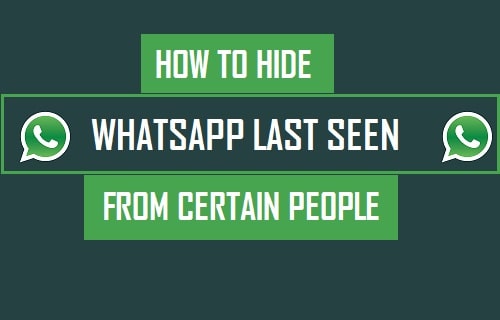 How to Hide WhatsApp Last Seen From Certain People