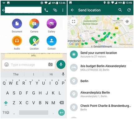 Image 3: How to Send Fake Location on WhatsApp