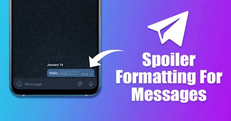 How to Use the New Spoiler Formatting in Telegram