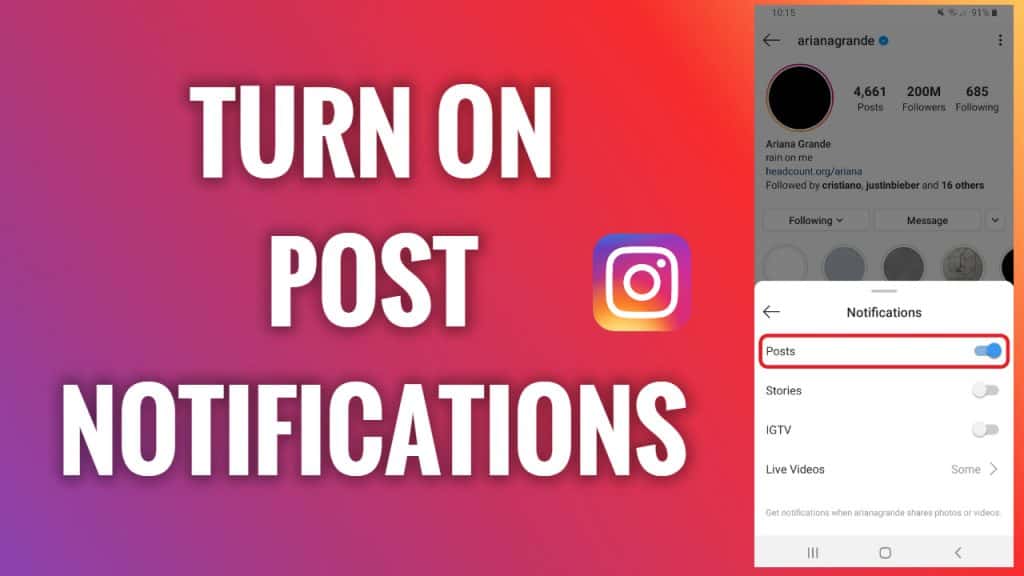 How to Turn On Notifications for Specific Accounts on Instagram