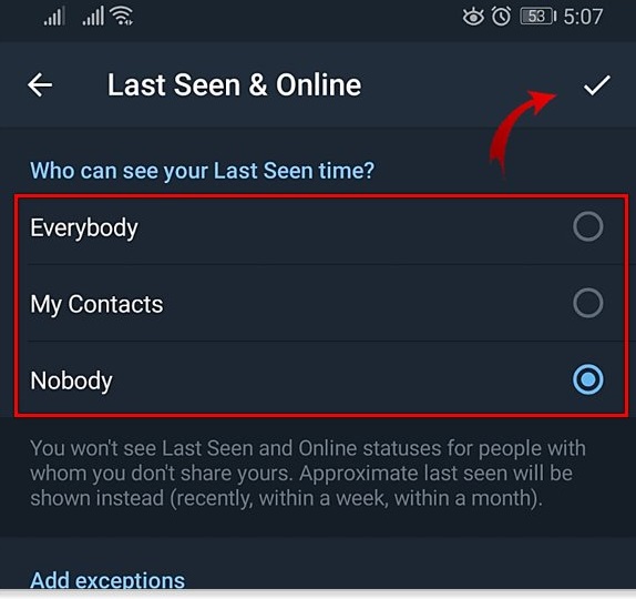 How to Hide Last Seen and Online Status on Telegram