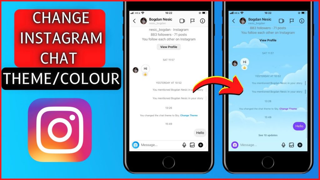 How to Change Instagram Chat Themes and Colors