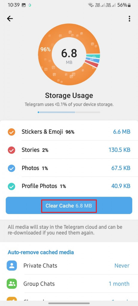 How to Clear Telegram Cache on Android