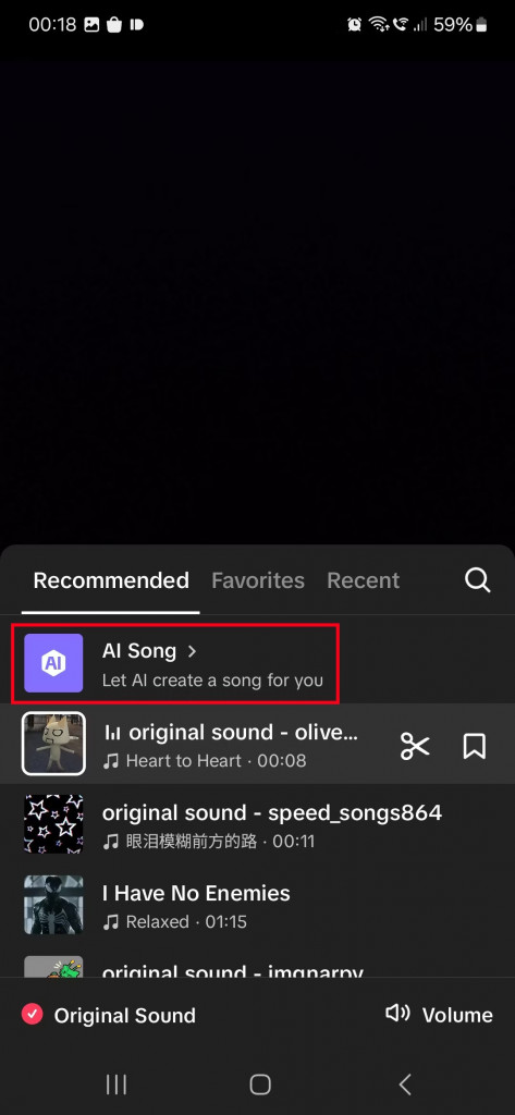 Sometimes TikTok automatically selects a song for your video. You can cancel the selection by tapping the X button next to the selected song.