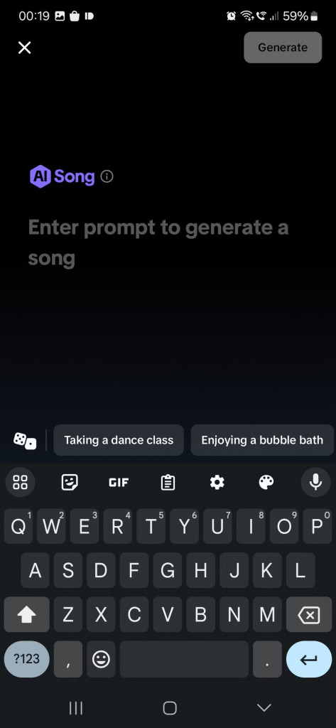Sometimes TikTok automatically selects a song for your video. You can cancel the selection by tapping the X button next to the selected song.