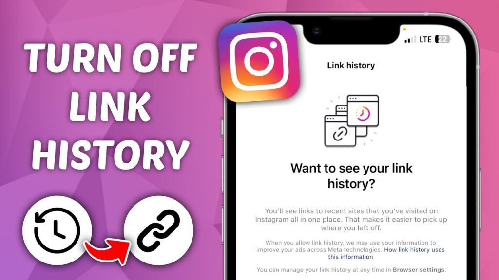 How to Turn Off Link History on Instagram