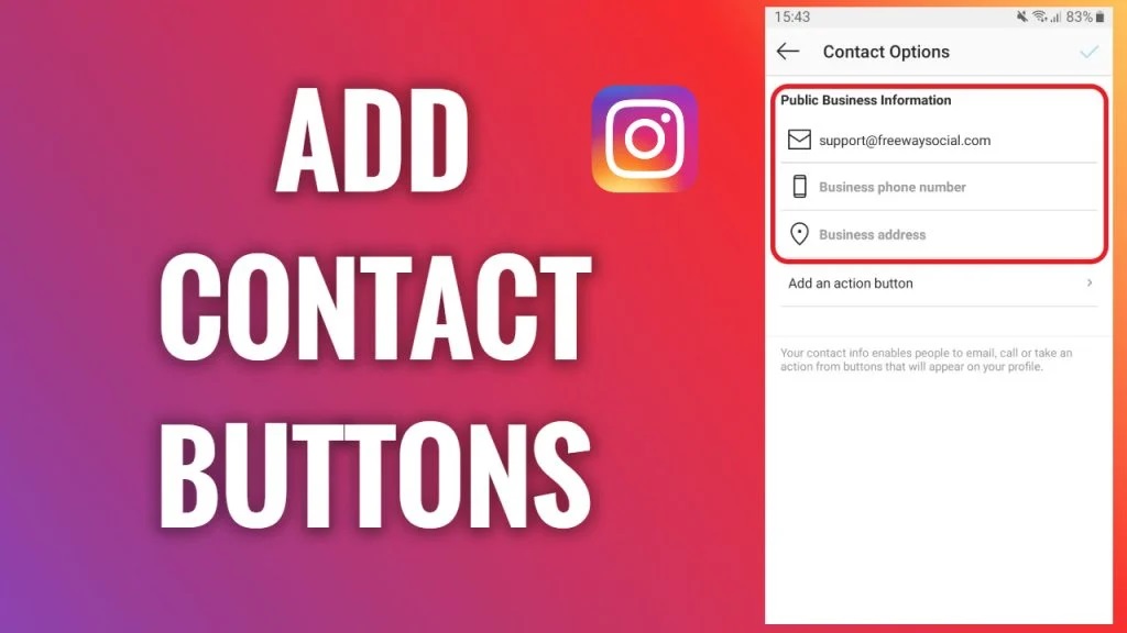 How to Add Contact Button on Instagram