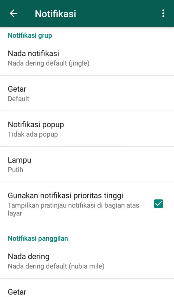 image of Cara Mengatur Setelan Pemberitahuan di WhatsApp untuk Android