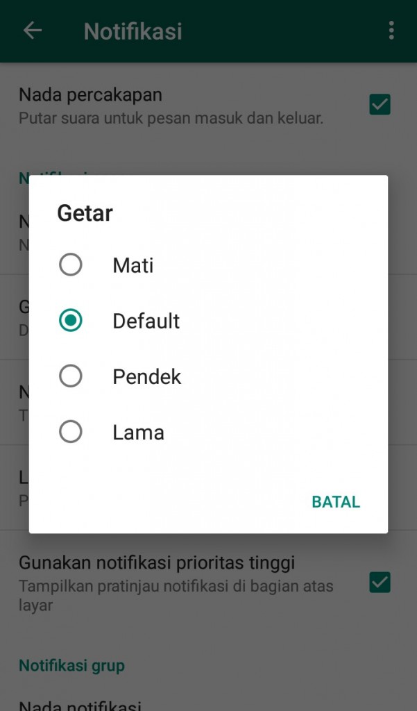 image of Cara Mengatur Setelan Pemberitahuan di WhatsApp untuk Android