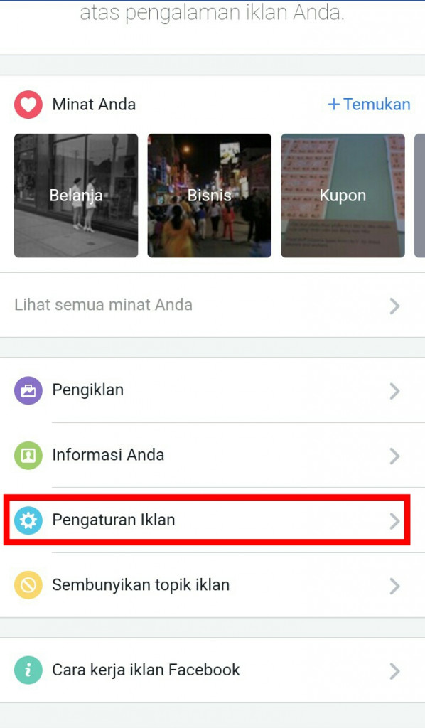 Image 6 Cara Mengubah Iklan yang Anda Lihat di Facebook