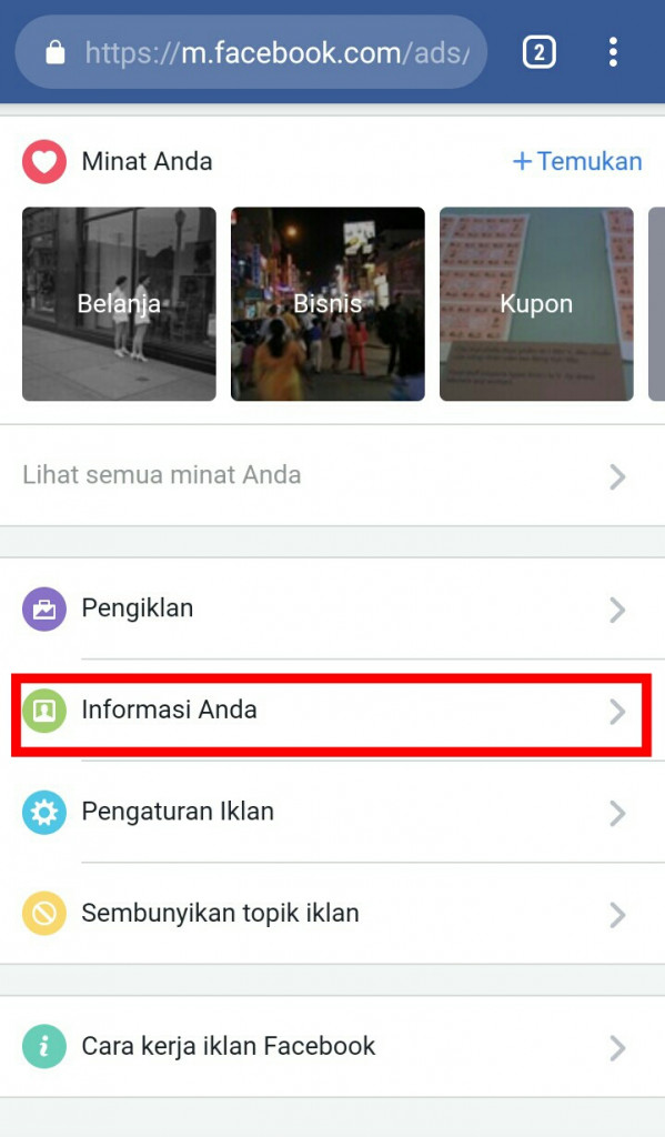 Image 10 Cara Mengubah Iklan yang Anda Lihat di Facebook